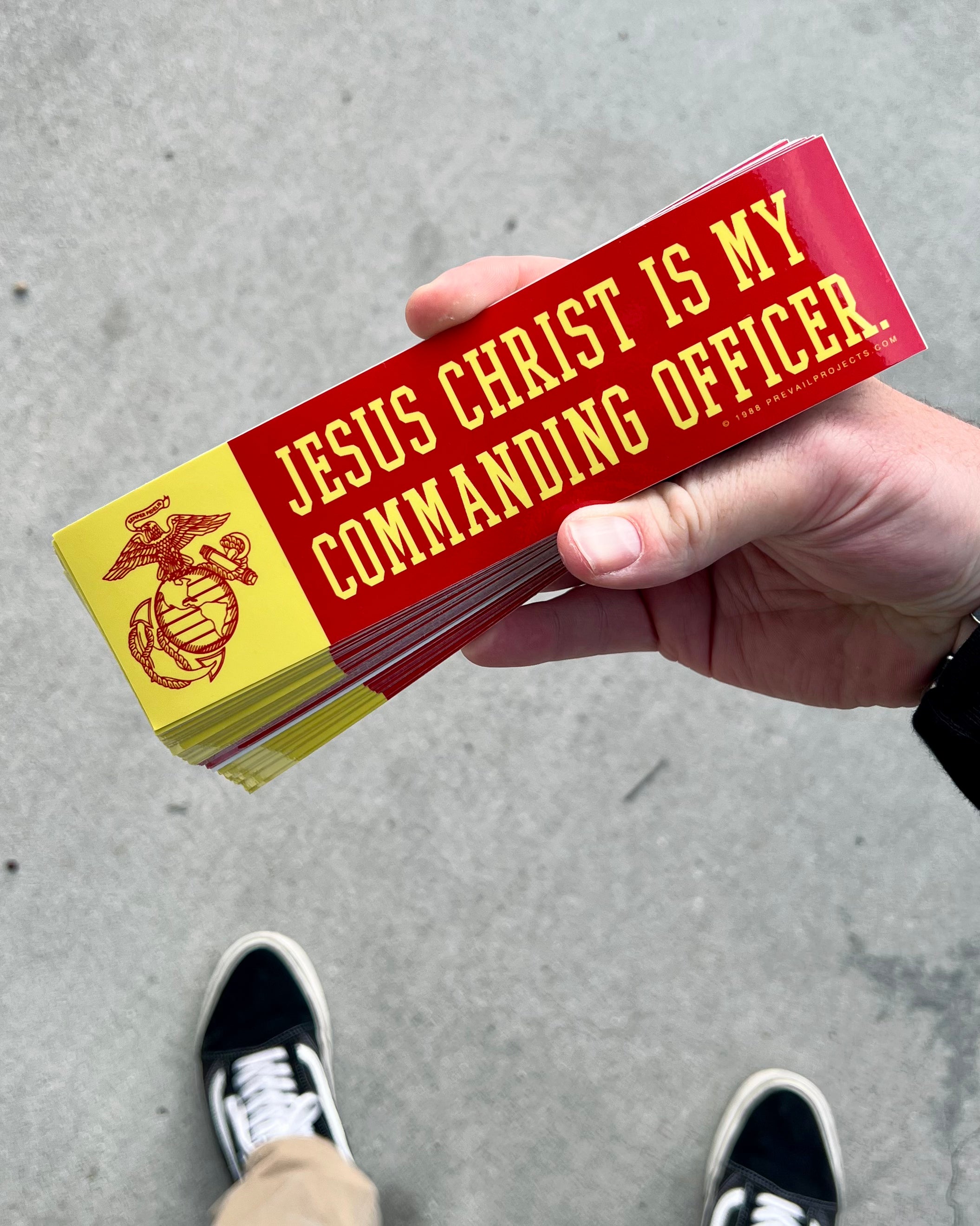 Jesus Christ is my Commanding Officer — Sticker
